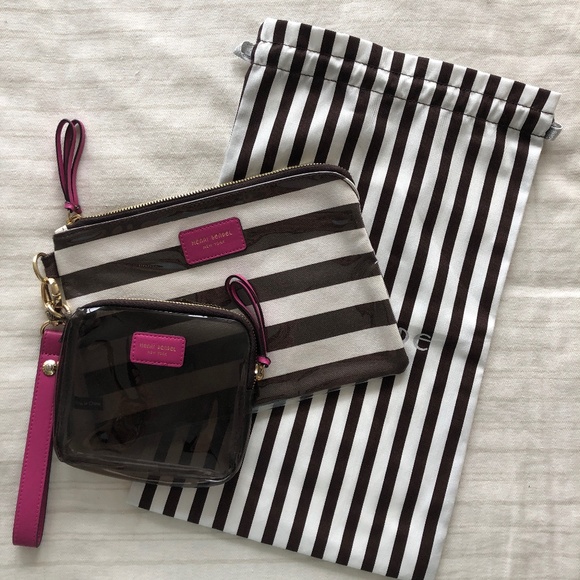 Henri Bendel cosmetic / accessory pouch set - Picture 2 of 12